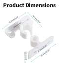 No Sweat Heavy Duty White Cabinet Door Retainer Ball Catch 5 Pack Smooth Push Latch dimensions shown in mm.