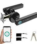 Top Shelf Smart Door Knob With Fingerprint Sensor And Bluetooth Keypad No Drama Keyless Entry Lock Linked To Smartphone App