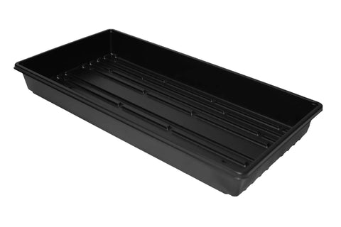 10 Pack Durable Black Plastic Growing Trays No Drain Holes 21 By 11 By 2 Inches Ideal Drip Tray For Seed Starting Hydroponics Flowers Seedlings Plants Wheatgrass Microgreens And More For Home Growers