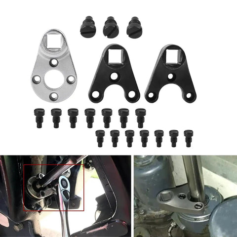Outboard Trim And Tilt Pin Wrench Tools Set MT0004 MT0006 MT0009 For Yamaha Suzuki Honda Johnson Evinrude Seastar Hydraulic End Caps And Most Outboard Models Durable 42CrMo Steel Construction Pro Grade