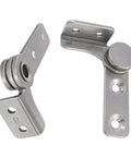 2.0 Nm Torque Shaft Hinges With Adjustable Damping For Cabinets, Doors, Windows, And Foldable Tables, 304 Stainless Steel L Shaped Locking Hinge Pair Includes 2 Hinges And 10 Screws