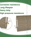 55 Gallon Drum Spigot With EPDM Gasket For Oil Water Rain Barrels, Heavy Duty Brass And Stainless Steel 304 Valve Kit, Easy Install, Three Quarter Inch NPT Inlet, Direct Thread Stainless Adapter Included, Durable Seal; brass valve on 55 gallon drum
