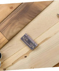 Stainless Steel Cabinet Door Hinges Self Closing Whisper Quiet Silent Technology Flat Flush Design on wood panel