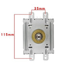 Genuine Air Cooled Magnetron Replacement For LG Microwave 2M246-15TAG with gold heating element and measurements 115mm x 35mm.