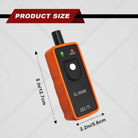 Keep Your Ride Rolling Smooth On Any Street With This Straight Up Bulletproof Tire Pressure Monitor And TPMS Reset Tool For GM Chevy Buick EL50448 Models, 5 x 2.2 inches, ABS housing.