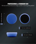 Top Shelf Blue High Cut Foam Buffing Pads To Sweep Nasty Swirls Away From Your Ride Fits Any Random Orbital Polisher size comparison