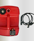 Red 3 Gallon Outboard Fuel Transfer Tank with fuel line for two and four stroke outboard motors, 12L capacity, easy carry design
