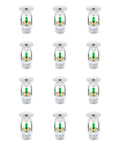 Heavy Duty Fire Sprinkler Heads Pendent 12 Pack Fast Response Copper Chrome Plated Body with 1/2 Inch DN15 Thread.