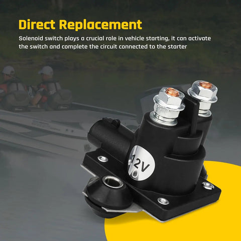 Electrical Solenoid Relay For Outboard Motors Compatible With Johnson And Evinrude Replaces 586774 5009214 SW590 Starter Solenoid