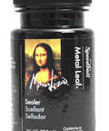 Front view of Speedball Mona Lisa Metal Leaf Sealer bottle, 2 oz, clear water-based sealant.