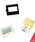Air Damper Control Assembly Kit For Refrigerators White Replacement Part, Easy Install, components and motor parts visible