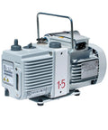 Heavy Hitter Dual Stage Oil Sealed Rotary Vane Vacuum Pump, compact design, aluminum body, ideal for workshops.