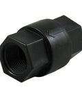 Poppet Check Valve 685 Series 1/2 FPT PP Buna, Rugged No Nonsense Heavy Duty Plastic Valve That Halts Backflow, Elastomer Disc Seals Tight, Built To Last For Fluid Transfer, Irrigation, And Industrial Systems black inline valve