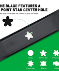 Mulching Blades For Craftsman 42 Inch Riding Lawn Mower LT1000 LT2000 5 Point Star Mounting Pattern Replacement display