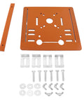 Rock Solid Aluminum Circular Saw Base Plate With 90 To 45 Degree Bevel Cutting Angles And Crisp Laser Engraved Scale Markings heavy duty insert components.