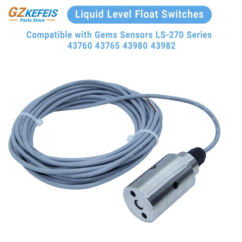 Liquid Level Float Switch With Self-Weighting, No Bracket Install, SS304 Stainless Steel with 7.6 ft Cable and LS-270 Series Compatibility