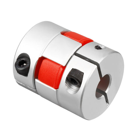 Beefy Plum Shaped Shaft Coupler 10mm To 14mm For Motor Link 30mm Diameter 35mm Length Aluminum Alloy And Polyurethane High Flex