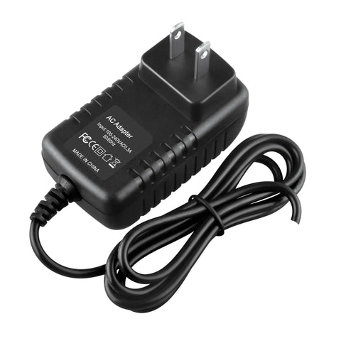 AC DC Adapter For Sewing Machines 6V Power Supply With 1.2M Cord, black with plug, coiled wire visible