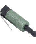 Turbocharged 25000RPM Air Die Grinder Pneumatic High-Speed Rotary Tool compact green design with steel housing for precision use.