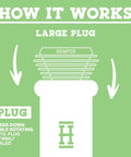 Universal Cleaning Plugs For Glass Water Pipes And More That Seal Tight Fits Male And Female Joints Durable Reusable Design No Fuss Cleaning