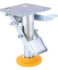 Floor Lock For Carts With Brake Function And Height Adjustable Load Lock Manganese Steel Cart Stopper with TPU Anti Slip Pad