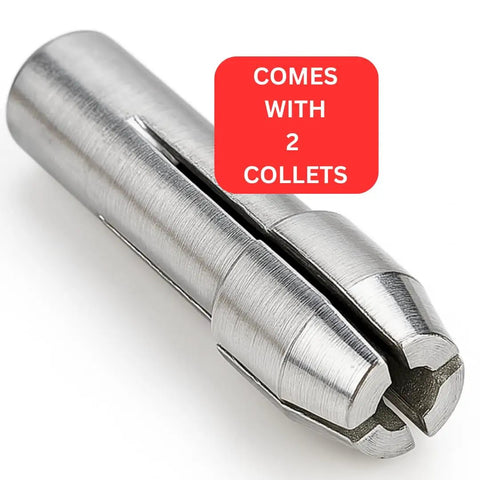 Pin Vises With Swivel Ball Head, 4 Inch Length, Rugged High Impact Resin Grip, 2 Pack With Adjustable Screw Chucks 0 To.89 Inches close-up