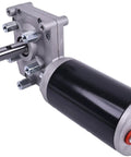 Professional Grade 1.5HP 900W 12V DC Tarp Motor Kit, chrome plated motor with gearbox for heavy duty truck use.