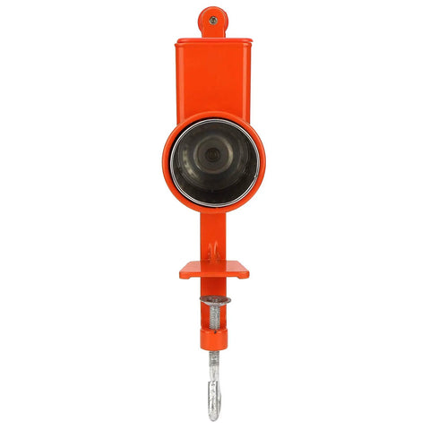 Front view of Manual Hand Crank Grain Grinder For Corn Wheat Oats Nuts And Grains Durable Aluminum Alloy Milling Machine With Table Clamp