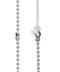2 Pack Steel Beaded Ball Pull String Extension Chain With Connectors For Ceiling Fan Light Fixture And Bulb Switch Extender 1 Meter Length Plug And Play close-up