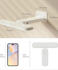 Battery Operated Picture Lights For Wall Art And Frames, Rechargeable Cordless LED Lights With Remote dimensions illustration