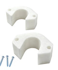Heavy Duty Frost Free Sillcock Spacer Extender Keeps Outdoor Water Hose Bibs From Freezing In Winter With Strong PETG Build For Easy DIY Fix, white PETG spacer with screws