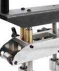 Close-up of Heavy Duty Three Station Roller Bender For Metal Roofing Materials Bends 0 To 90 Degrees Handles 0.3 To 1.0 mm