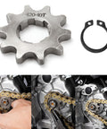 420 10 Tooth 17mm Chain Sprocket With Buckle for Dirt Bikes and Mopeds installation sequence