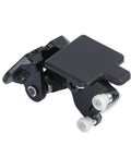 Black metal truck door hinge roller with white nylon wheels for sliding doors