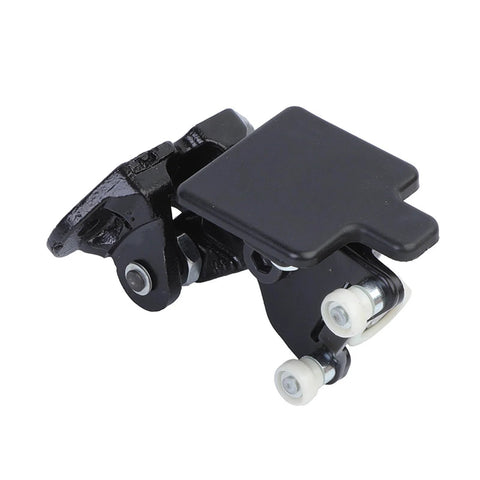 Black metal truck door hinge roller with white nylon wheels for sliding doors