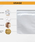 Usage diagram of 100 Pack 7 By 10 Inch Just Peel And Stick Shipping Label Sleeves Self Adhesive Packing Slip Pouches Waterproof
