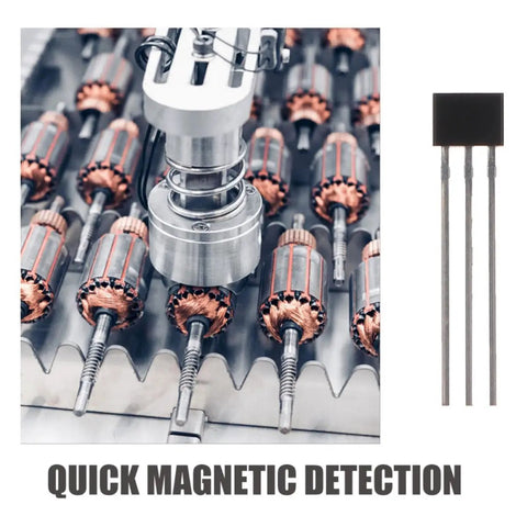 40 Piece High Accuracy Hall Effect Sensor Pack For Energy Monitoring And Motor Applications Alloy Material Industrial Grade Magnetic Sensing With Over 99 Percent Precision User Friendly Installation Versatile For Robotics Analytics And Production, hall sensor