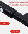 Adjustable Speed Angle Grinder Conversion Kit To Belt Sander Attachment With Multi Angle Setup showing thickened black bracket structure.