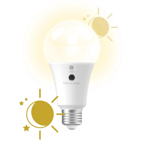 Dusk To Dawn Outdoor Security Light Bulbs With Auto On Off Soft White 2 Pack Easy Install In E26 Base Energy Efficient