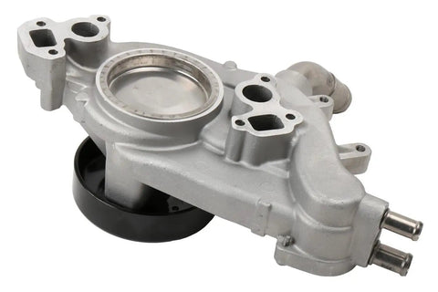 Genuine Parts Engine Water Pump 12703898 Replacement for GM Vehicles, Leak Resistant, close-up view showing stainless steel spring.