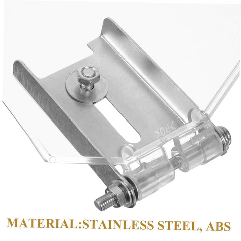 Two Piece Stainless Steel Bench Shield Kit Eye Guard For Grinders, rust-resistant protective cover with stainless and ABS materials