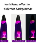 Purple Liquid Motion Lamp For Adults And Kids Magma Motion Lamp With White Wax Flows Glass Nightlight For Home Decor Christmas Thanksgiving Vibe Black Base shown in different lighting conditions.