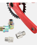 Pair Of Steel Bike Pedal Extenders For A Slight Crank Reach Upgrade With Sixteen Millimeter Spacer Fits Nine Sixteenth Inch Threaded Pedals