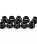 5Pcs Black MTB Chainring Bolts Kit 4.9mm for single chainring crankset fixing screws, anodized steel, high hardness.