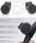 Wireless Media Button Remote Control Kit for Phone installed on bike handlebar with IP67 waterproof design and Bluetooth 5.3