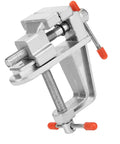 Must-Have Compact Vistreck Mini Flat Pliers Vise Clamp with rotating aluminum body, ideal for DIY tasks in tight spaces.
