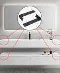 Beefy L Shaped Wall Mounted Shelf Brackets Thickened Invisible Design Sturdy Heavy Shelving Supports for bathroom shelves