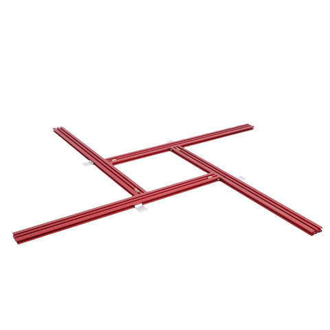 Heavy Duty Adjustable Router Template With 800 Mm Aluminum Guide Rail For Dead Nuts Curved Cuts Versatile Carpenter Jig Kit on a white background.