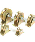 Heavy Duty Stainless Steel Caster Wheel Set Four Pack For Sliding Door Tracks U Type 60mm Bearing Pulleys Rollers