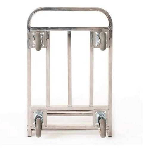 Folded Heavy Duty Platform Cart With Steel Flatbed Dolly, 880 Lb Capacity, Foldable Hand Truck For Moving Heavy Gear And Large Items